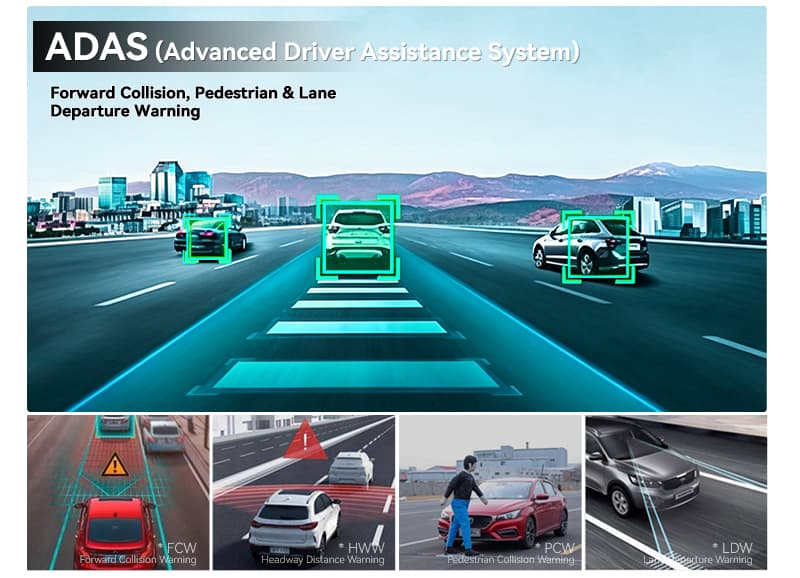 Dashcam 5 canaux D12 4G/WiFi 5