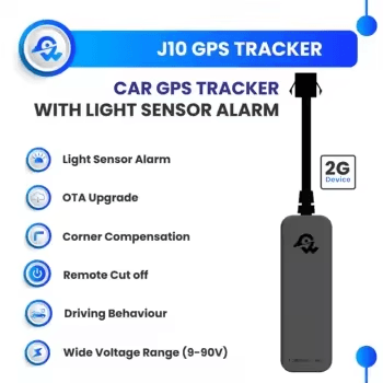 J10 جهاز تتبع GPS للمركبات مع مستشعر ضوئي 4